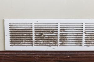 Filthy Air Duct reduces airflow